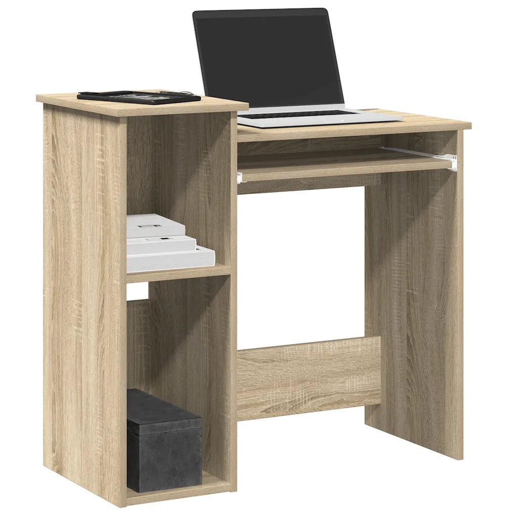 Scrivania e Ripiani Rovere Sonoma 84x40x78 cm Legno Multistrato 860447