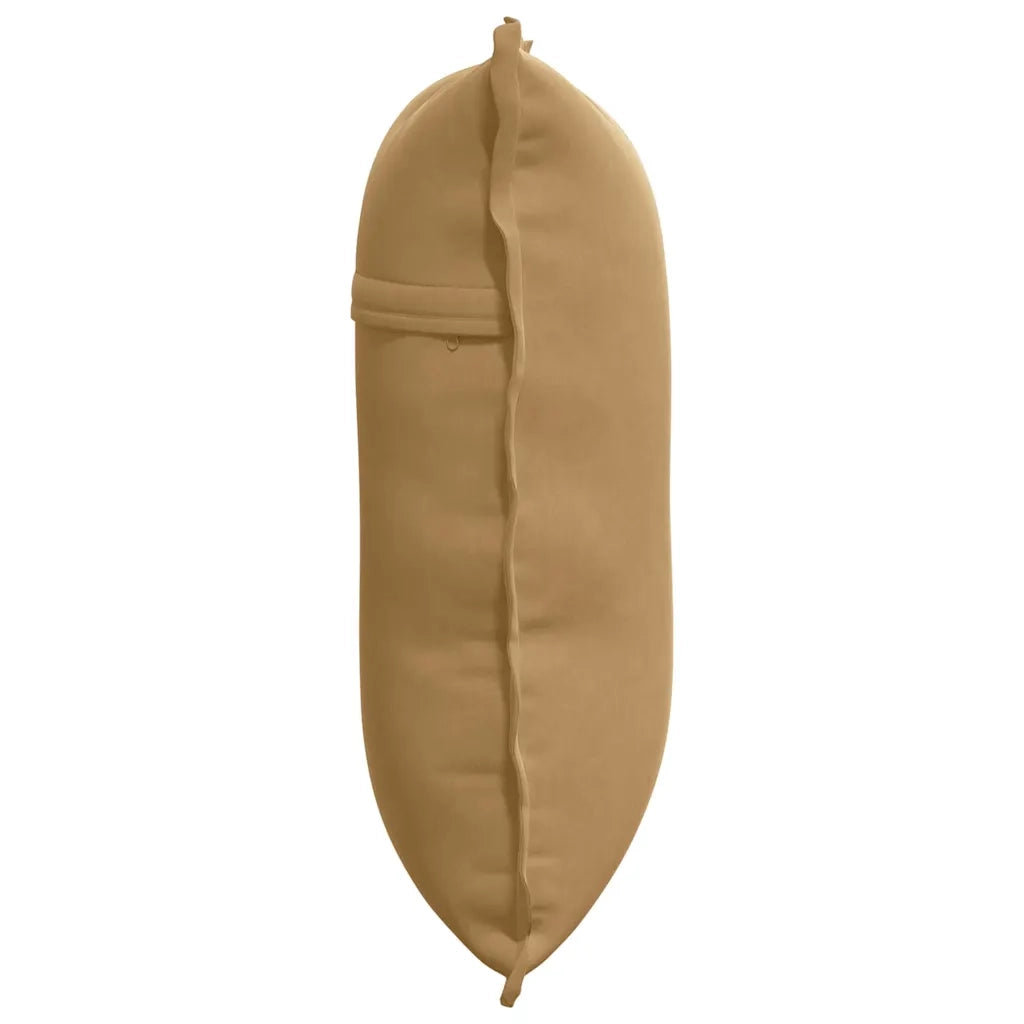 Cuscino per Schiena | Cuscino dorsale Marrone 60 x 50 cm Tessuto in Cords