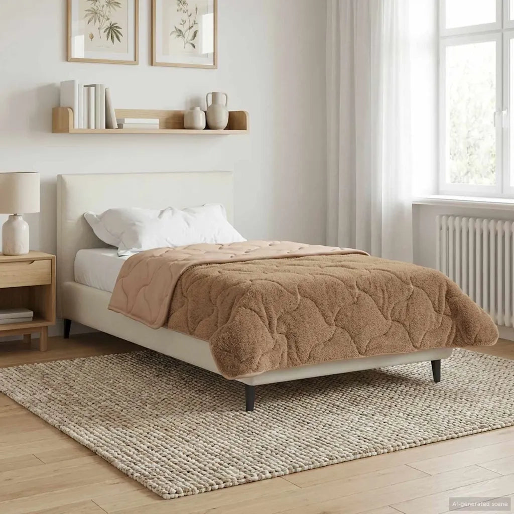 Duvet Estivo Talpa 140 x 220 cm Microfibra e Fleece Teddy 42026206