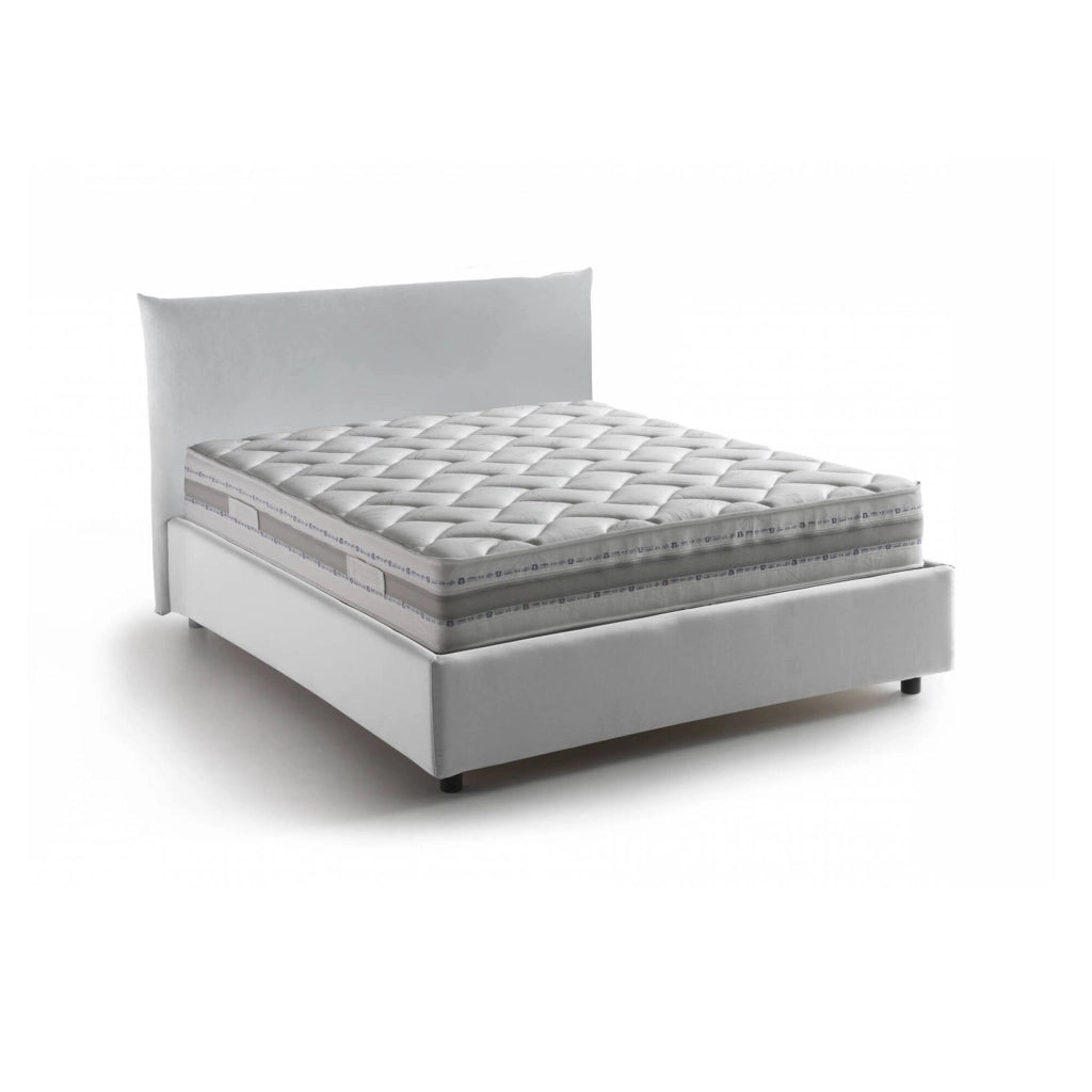 Arpaise, Letto Piazza e Mezza Materasso Incluso Made in Italy, Bianco
