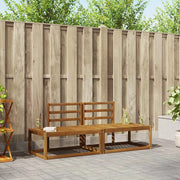 Set di divani da esterno 2 pcs Naturale 182,5 x 63 x 73 cm