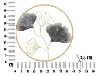 Pannello In Ferro Flower Simple cm Ø 45,5X3,5