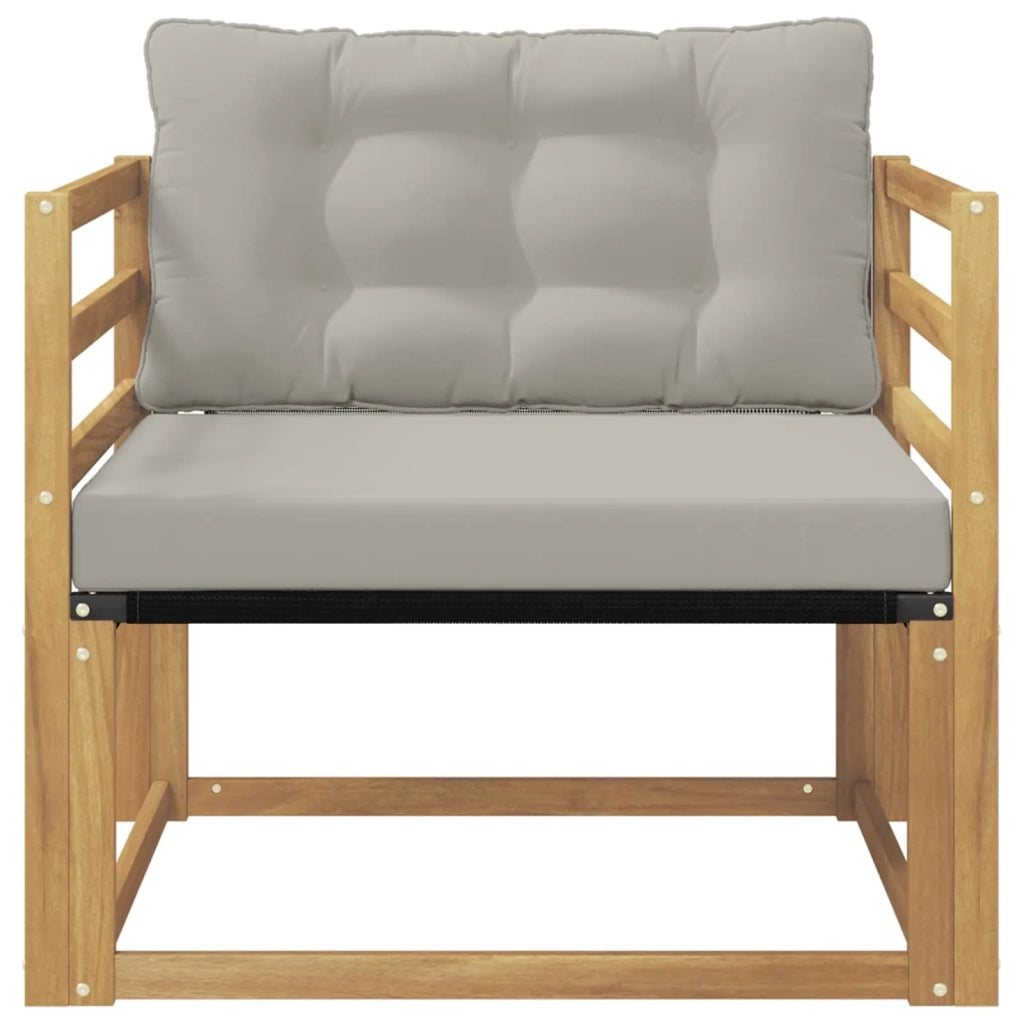 Set di divani da esterno-Sofa da giardino Legno di Acacia Massello e Textilene 967897