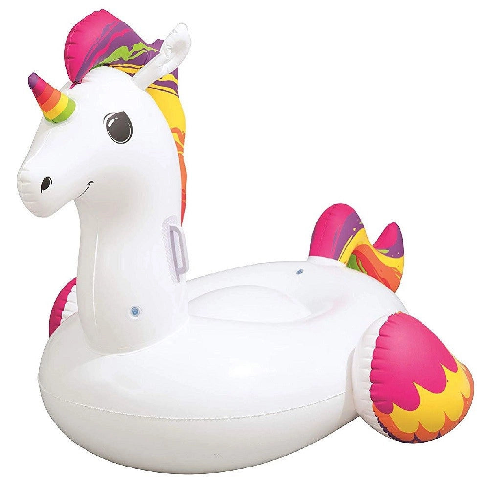 Trade Shop - Unicorno Fashion Luxury Cavalcabile Gigante 150 X 117 Cm Cavallo Arcobaleno -