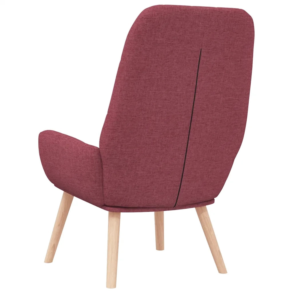 Sedia Relax Rosso Vino in Tessuto 4102649