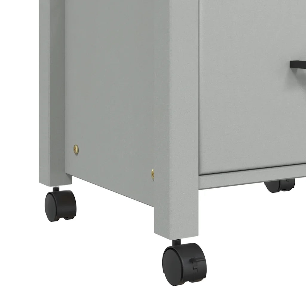 Carrello da Cucina MONZA 48x40x88,5 cm in Legno Massello di Pino 376086