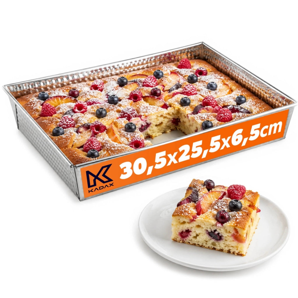 Teglia rettangolare per torte KADAX, 30x25x6 cm