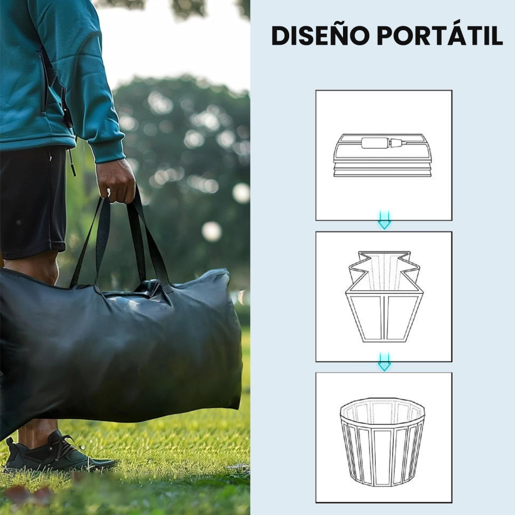 Vasca da bagno portatile 280L per recupero atletico ¨C zephmum ¨C ?78x71 cm