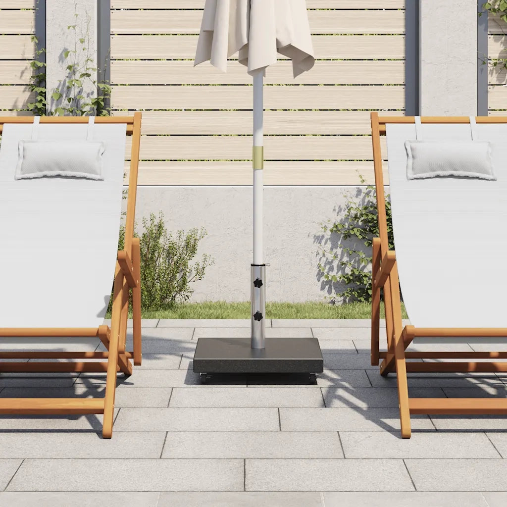 Base per Parasole in Granito 30 kg Quadrata Nera CFW6190613