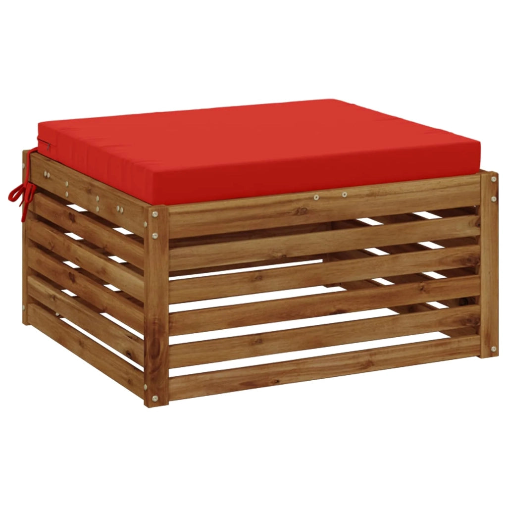 Cuscino per Sedia in Unico Pezzo SOEST 100% Poliestere Rosso 944925
