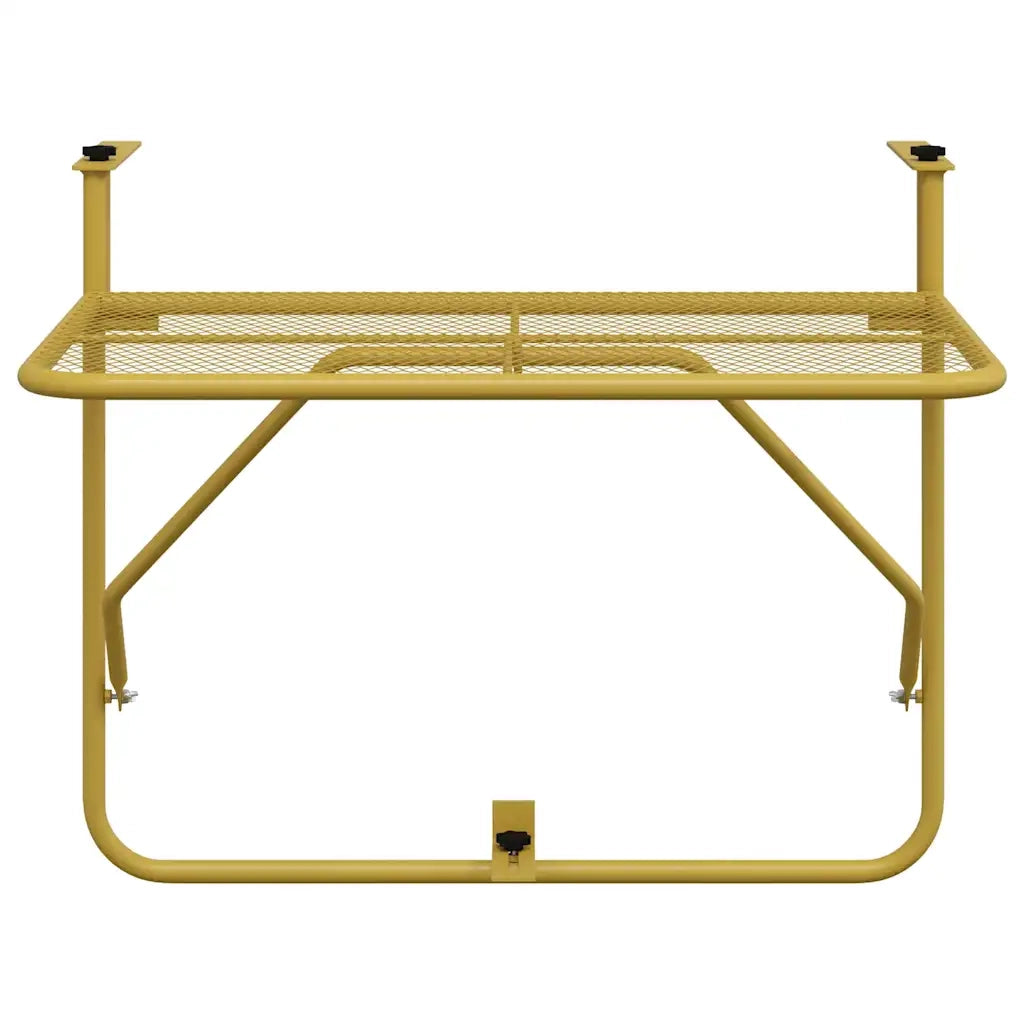 Tavolo da Balcone Oro 60x40 cm in Acciaio cod mxl 34386