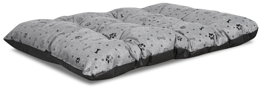 AIO FACTORY 120x80 cm PRESTIGE Letto per cani impermeabile Ossa nere