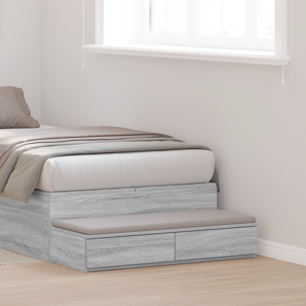 Cassetti per letto  Grigio Sonoma 100x36,5x16,5 cm in legno ingegnerizzato