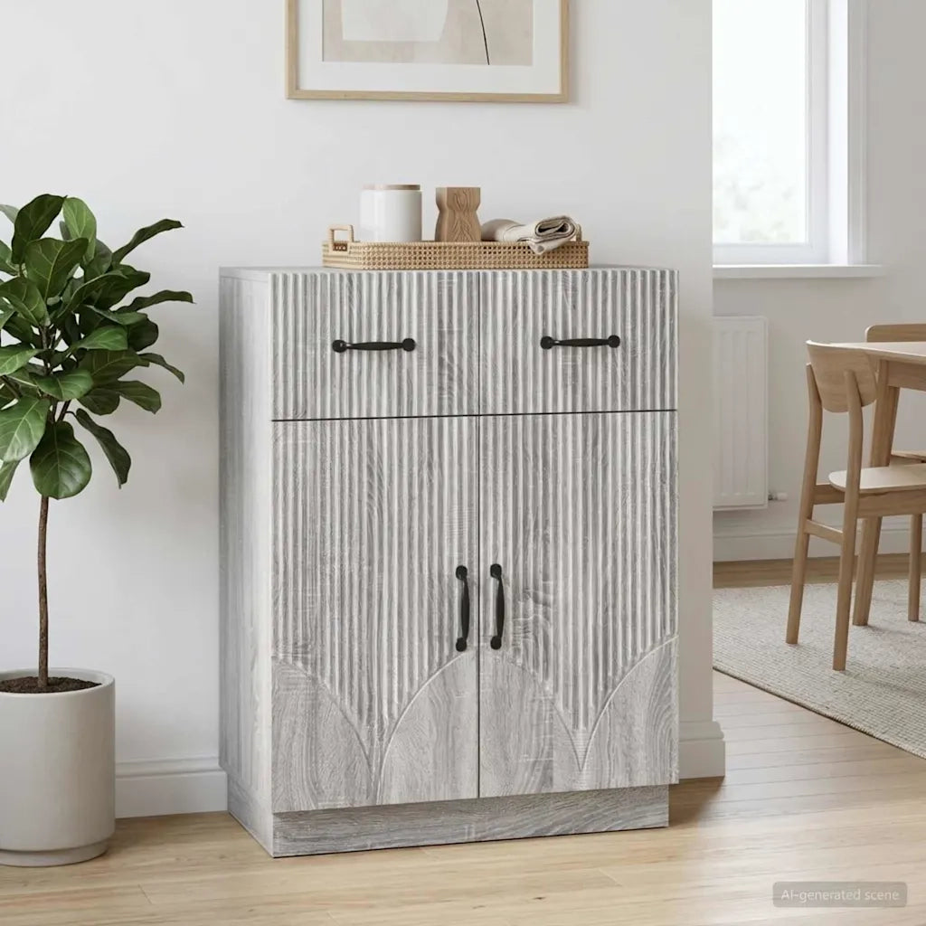 Credenza Grigio Sonoma 66 x 34,5 x 87 cm Legno ingegnerizzato 895331