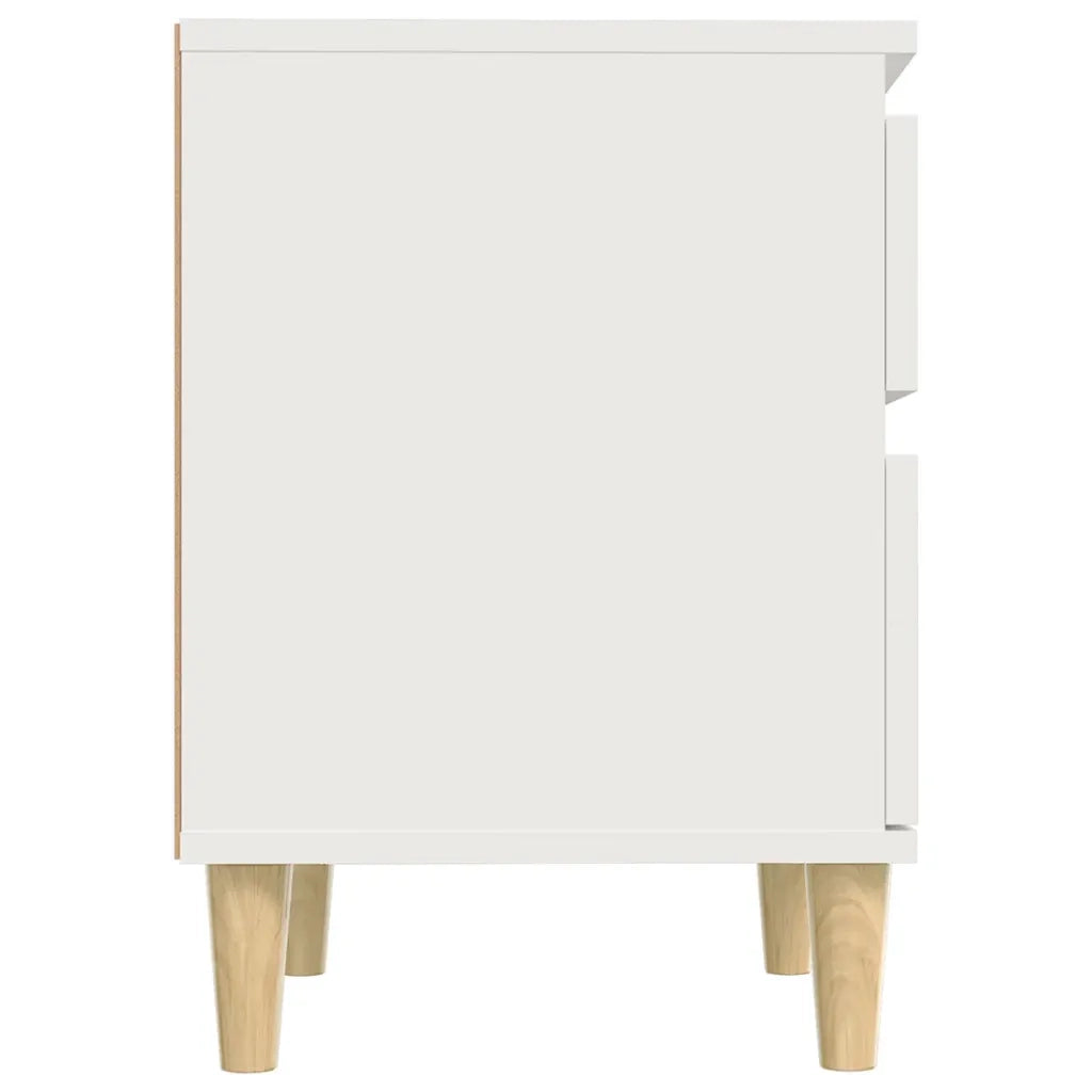 Comodini 2 pz in Bianco 40x35x50 cm cod mxl 45013