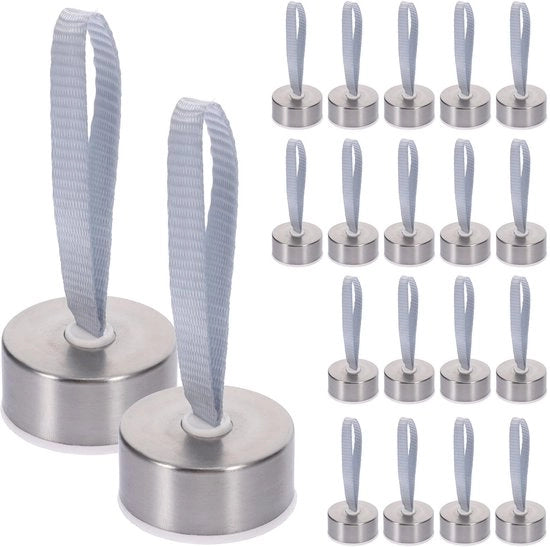 Set di 20 flaconi portatili - coperchio sicuro - acciaio inossidabile - formato compatto - adatto per diametro 4 cm - coperchio flacone