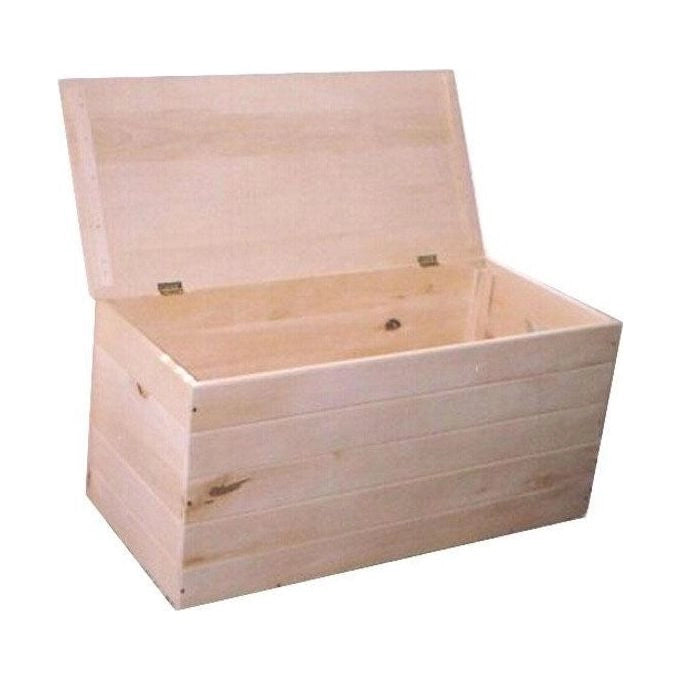 Xtra 12618 Cassapanca in Legno di Pino 100x40 h 50 cm Spessore 12 mm Fornita Smontata