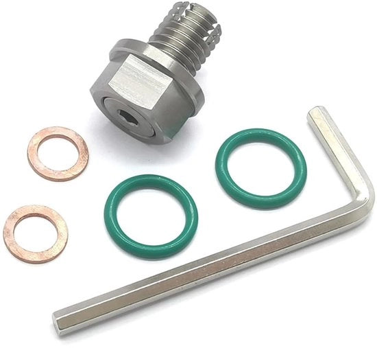 Set di riparazione per padelle ad olio, dado M14 - acciaio inossidabile - attrezzo professionale - soluzione per la fuga di olio - 44 g - risultati eccezionali - set di riparazione per dadi di olio