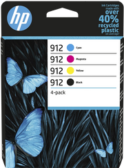 HP Confezione da 4 cartucce di inchiostro nero, ciano, magenta, giallo originali 912