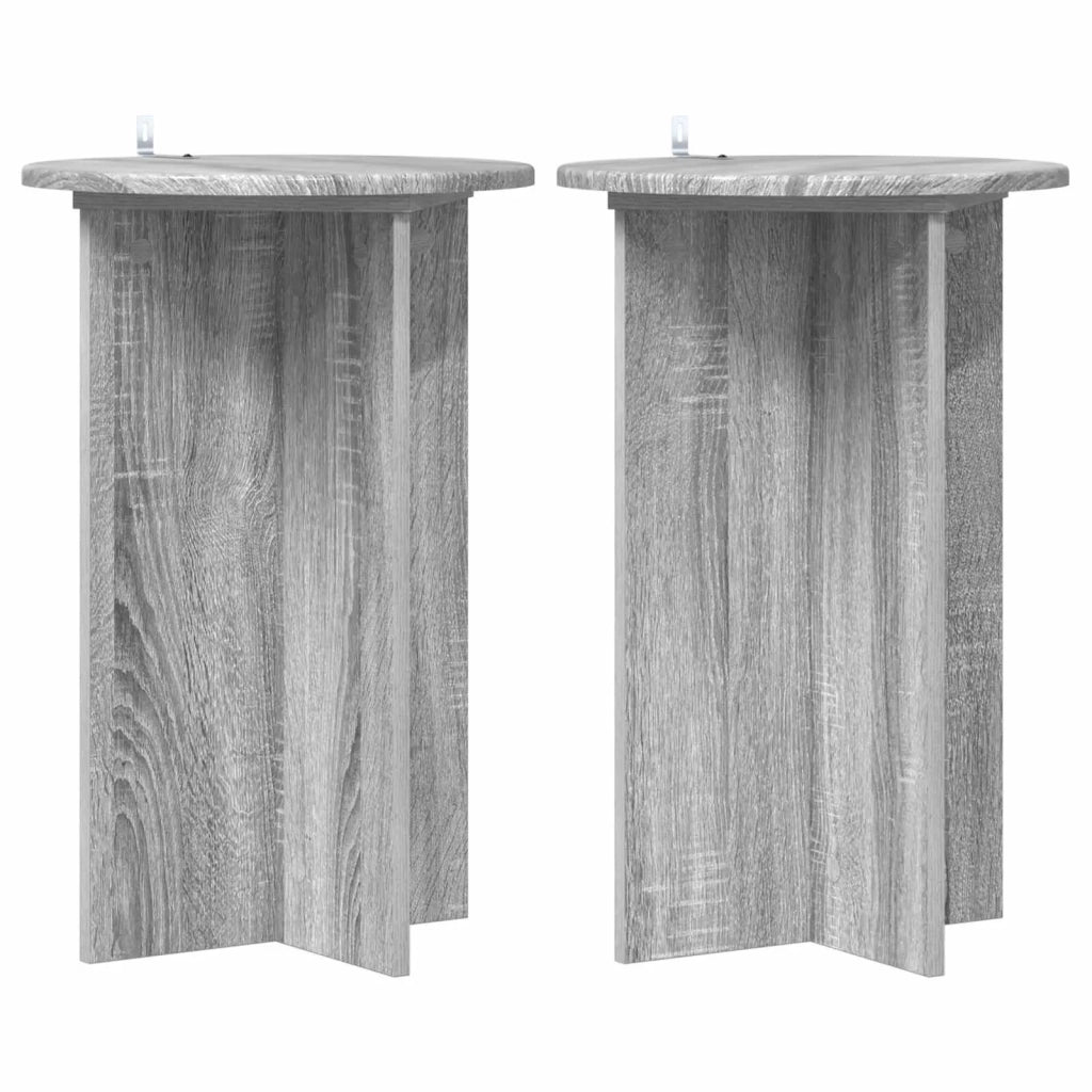 Supporto per piante 2 pcs Grigio Sonoma Ø40 x 60 cm 899714