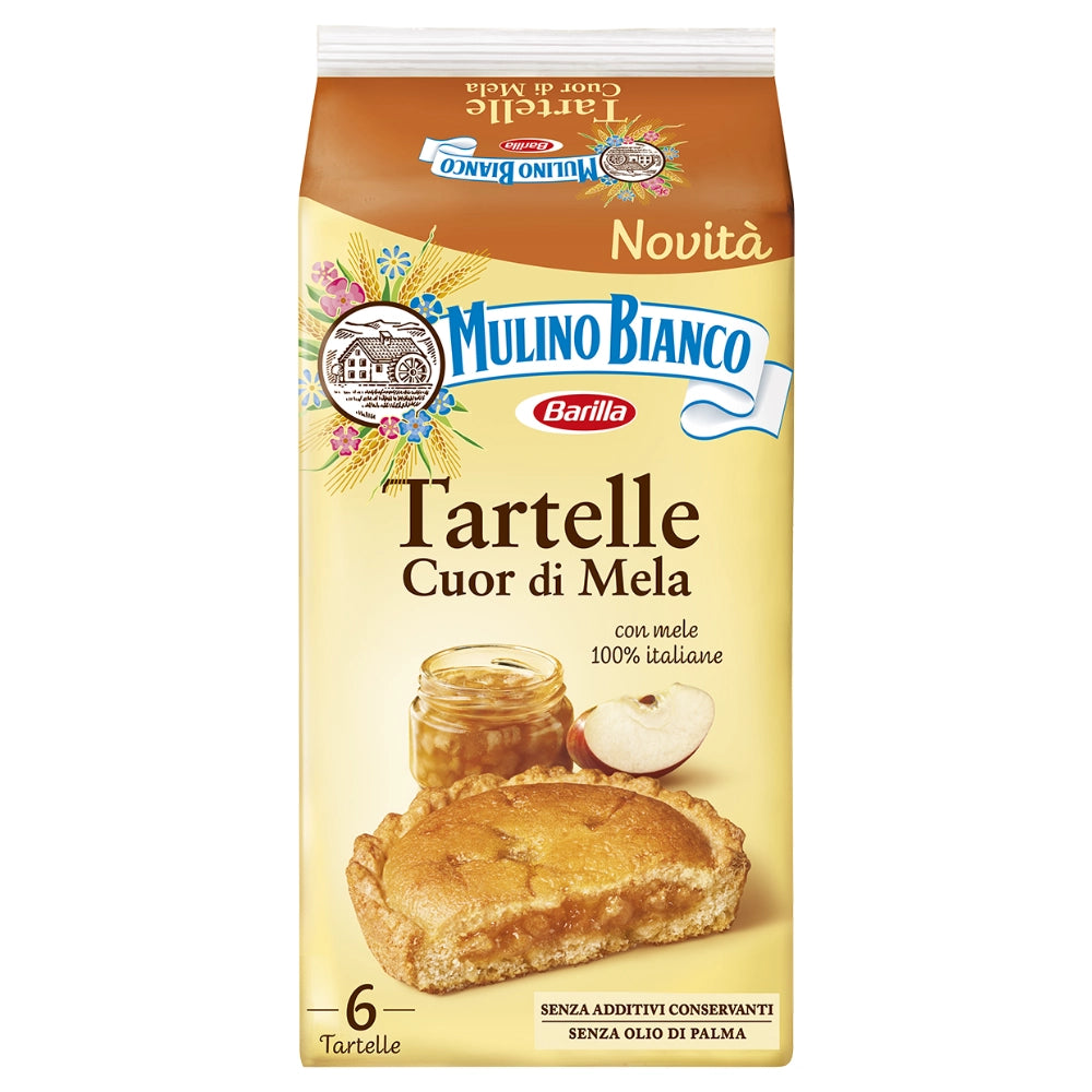 Mulino bianco tartelle cuor di mela confezione 6 tortine 288 grammi