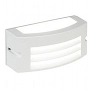 Applique in alluminio pressofuso con diffusore in termoplastico opalino - Luce calda 3000K - 10W - 840 lumen bianco