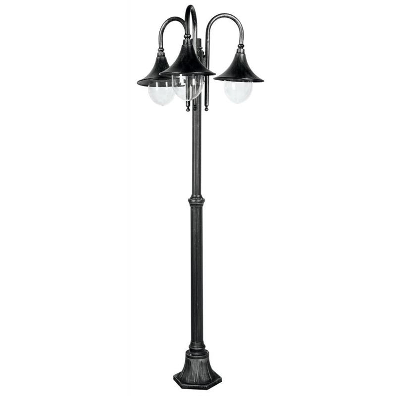 GALATEA LAMPIONE CON PALO IN ACCAIO A 3 LUCI 75 X 56 X H 186 CM