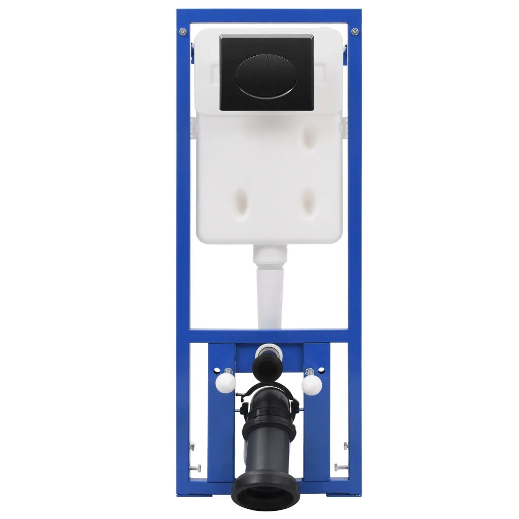 WC a Muro con Sciacquone Nascosto in Ceramica Nera CFW2393802