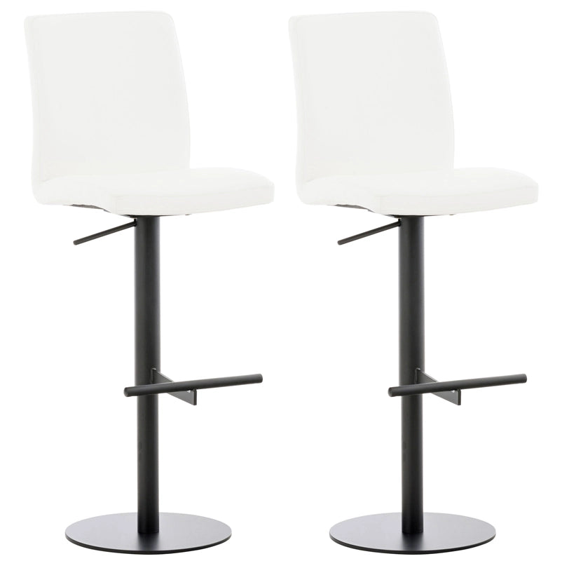 2er Set Barhocker Cadiz Kunstleder schwarz