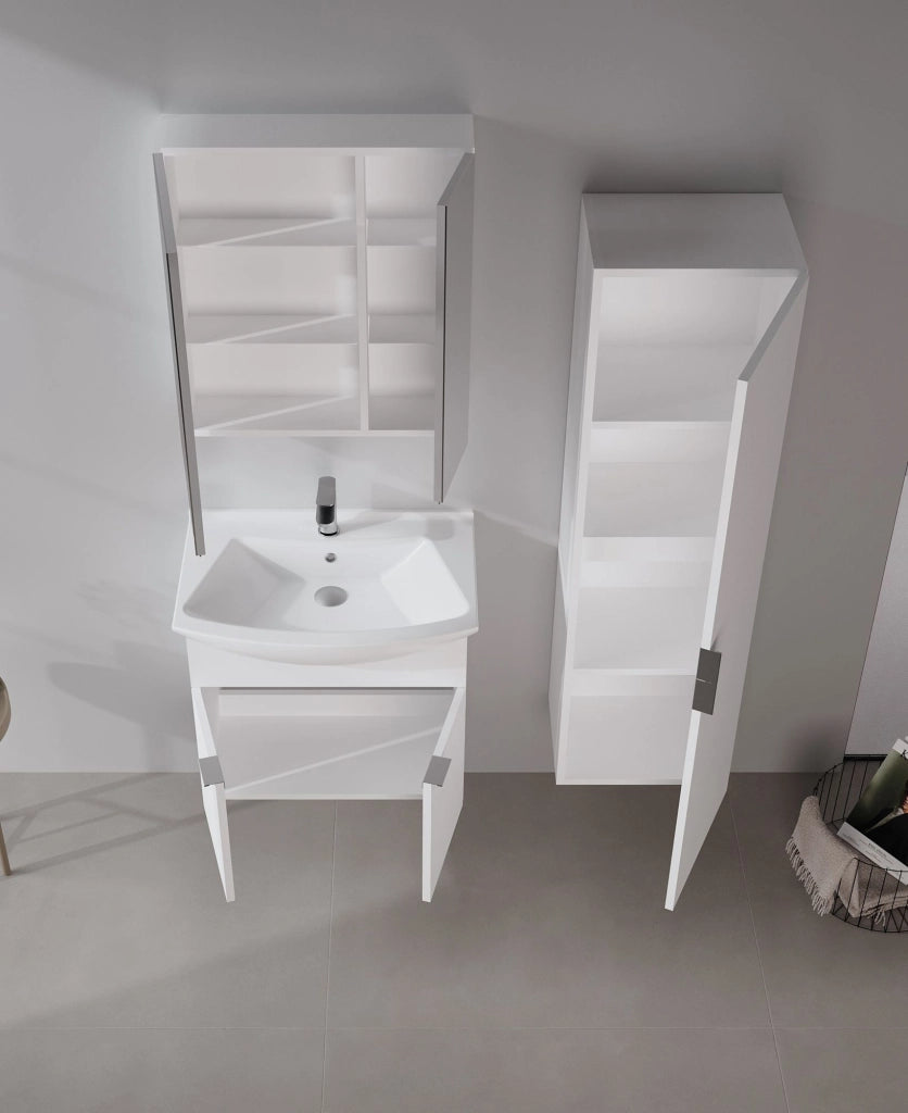 Mobile lavabo "Purus 65" - 65 x 50 x 58 cm - Bianco