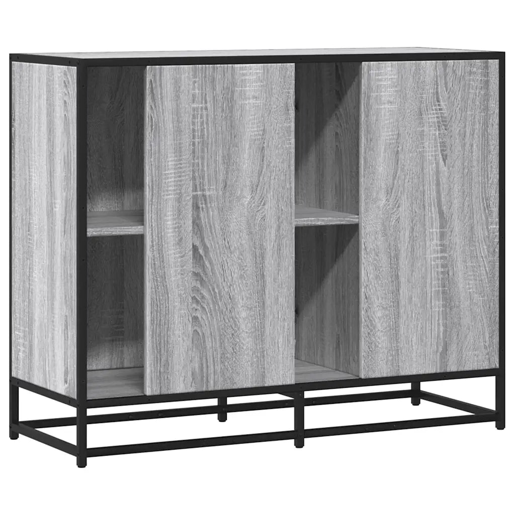 Credenza | Madia | Buffet da pranzo | Armadio da pranzo Grigio Sonoma 92x35x76 cm in Legno Multistrato