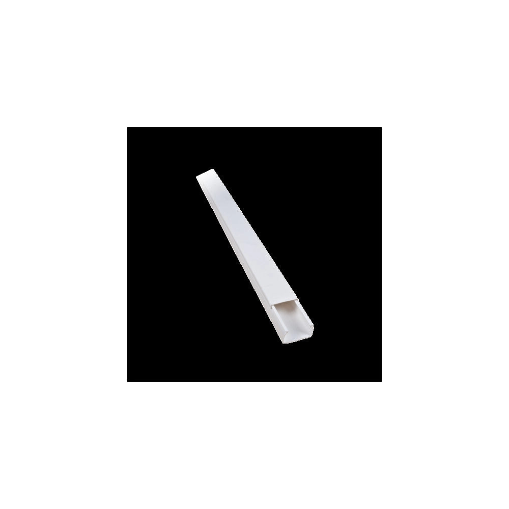 Trade Shop - Set 2 Canalina Cavi Elettrica Passacavi Plastica Ct2 2 Mt 40x40mm Bianco 5624040 -