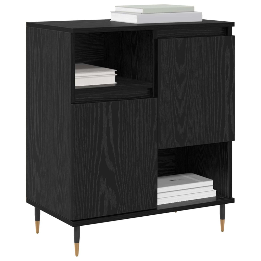 Sideboards 2 pcs Rovere nero 3394559