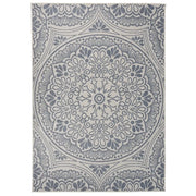 Tappeto da Esterni a Tessitura Piatta 120x170 cm Motivo Blu cod mxl 59137