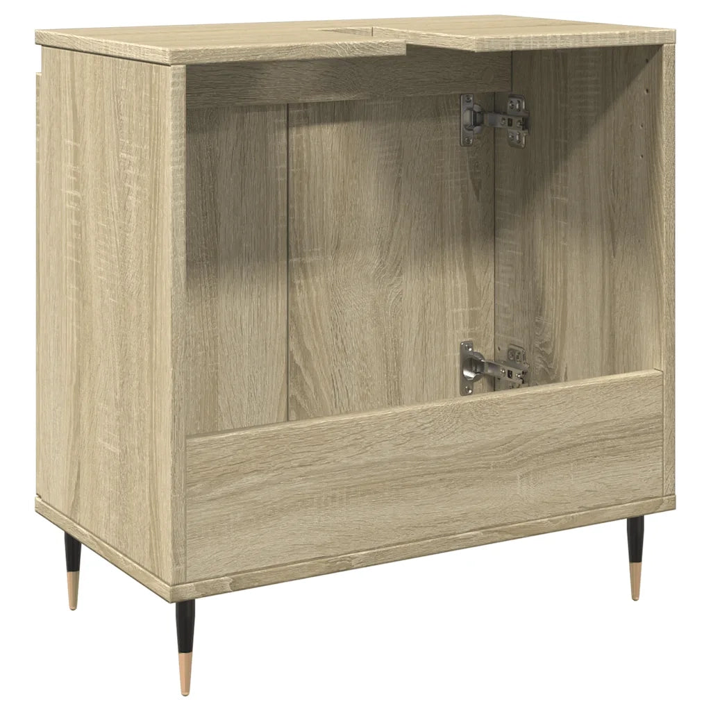 Mobile da Bagno | Armadio da bagno Rovere Sonoma 58x33x60 cm in Legno Multistrato