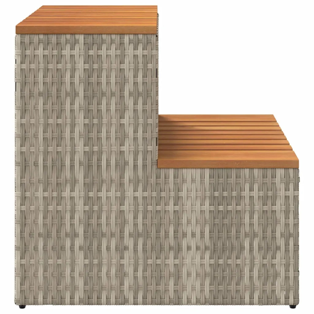 Bordo per Vasca Idromassaggio Polyrattan&Massello Acacia 4103943