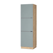 Mobile per forno da incasso Fame-Line Blu-grigio chiaro/Rovere dorato 60 cm Vicco