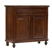 Credenza base napoletana arte povera 2 ante noce scuro