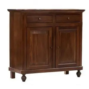 Credenza base napoletana arte povera 2 ante noce scuro
