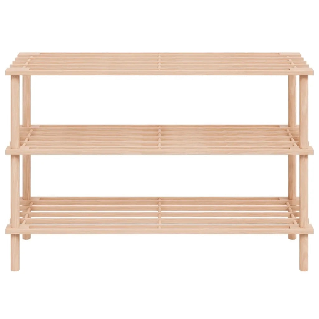 Scarpiere a 3 Livelli 2 pz in Legno Massello di Abete 241065