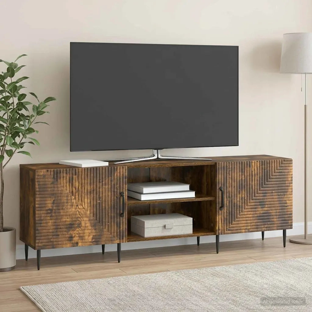 Mobile TV Rovere Fumo 150 x 31 x 50 cm Legno ingegnerizzato 894920