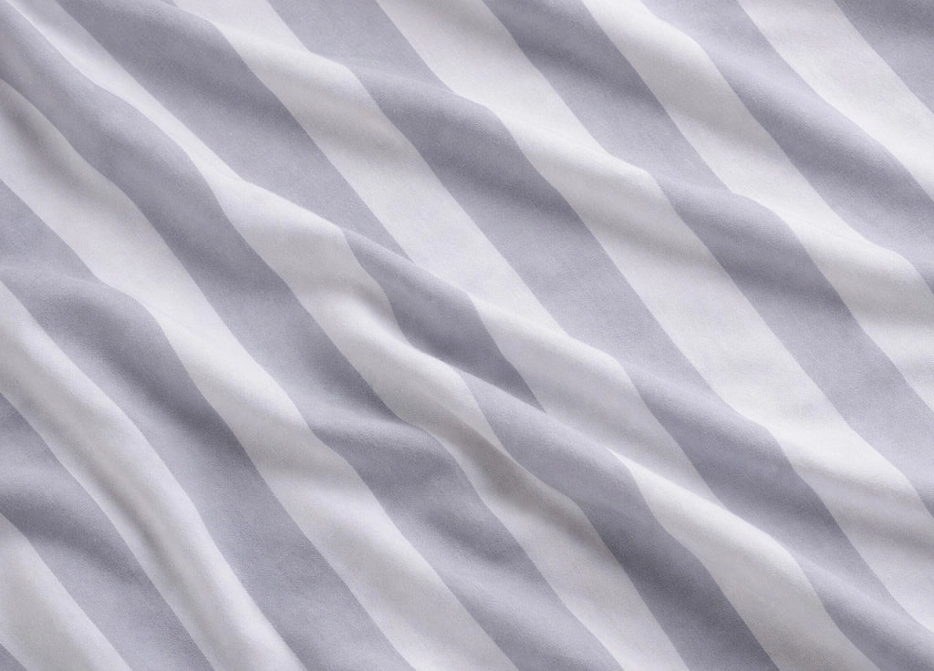 Sacco Copripiumino In 100% Cotone Made Italy Disegno Elite - Singolo - Grigio