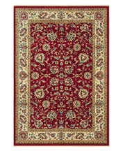 Tappeto KAZAKH 1517 rosso e beige cm.140x200 stile orientale persiano alta qualità con effetto lucente