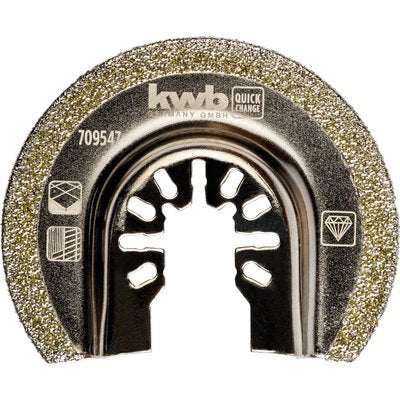 LAMA X MULTIFUNZIONE SEMICIRCOLARE DIAMANTATA KWB  UNIVERSALE MM 65X12