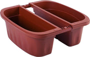 Bama FIORIERA RETTANGOLARE DOPPIA KLUNIA Col. Terracotta cm. 40x19,8x18,5 h