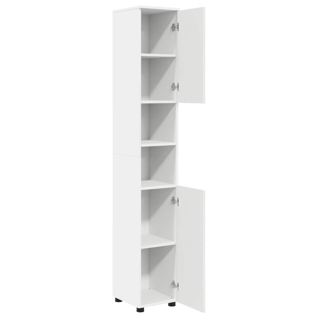 Mobile da Bagno con archiviazione Bianco 30 x 35 x 192 cm 883334