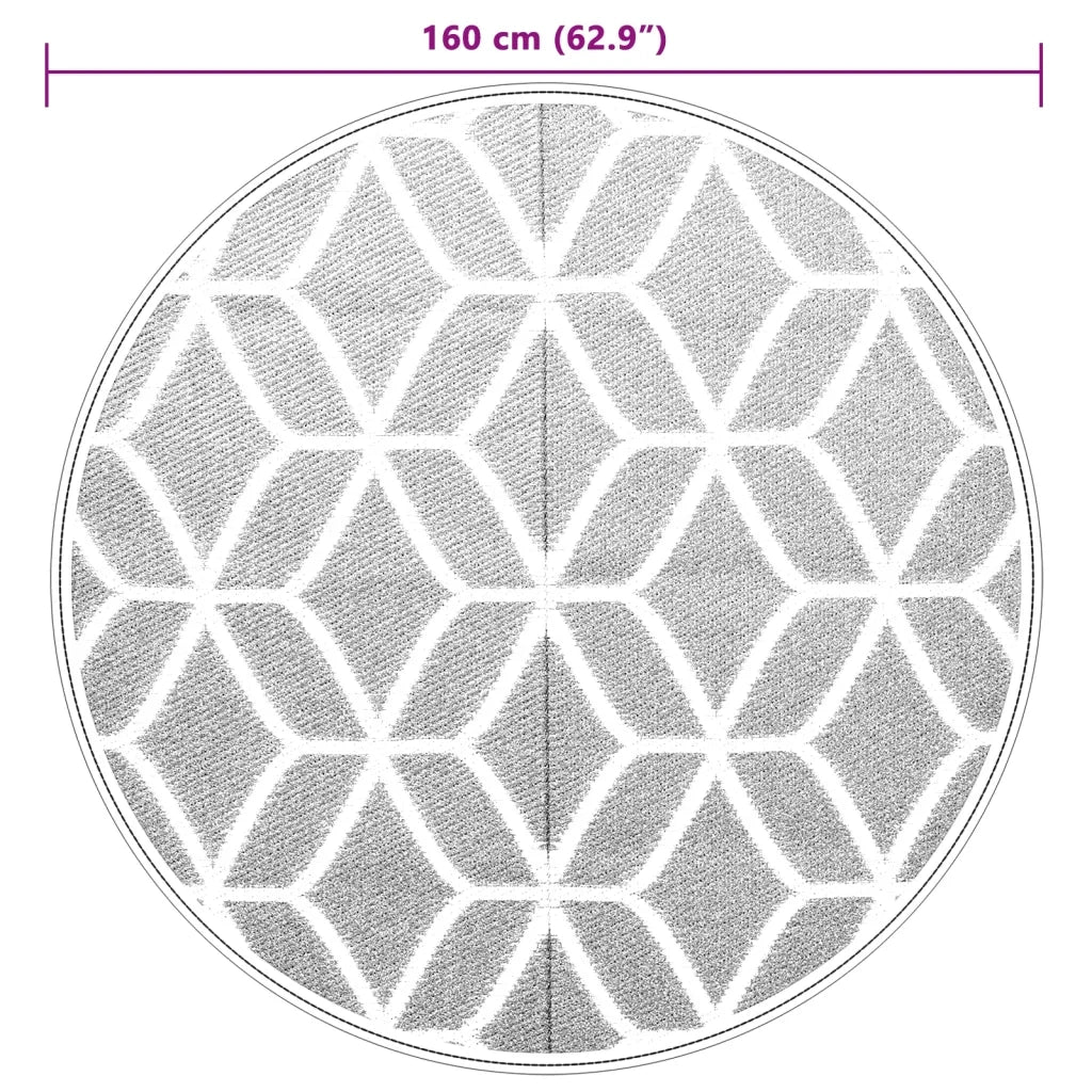 Tappeto da Esterno ARAKIL Grigio ?160 cm in PP CFW7932833
