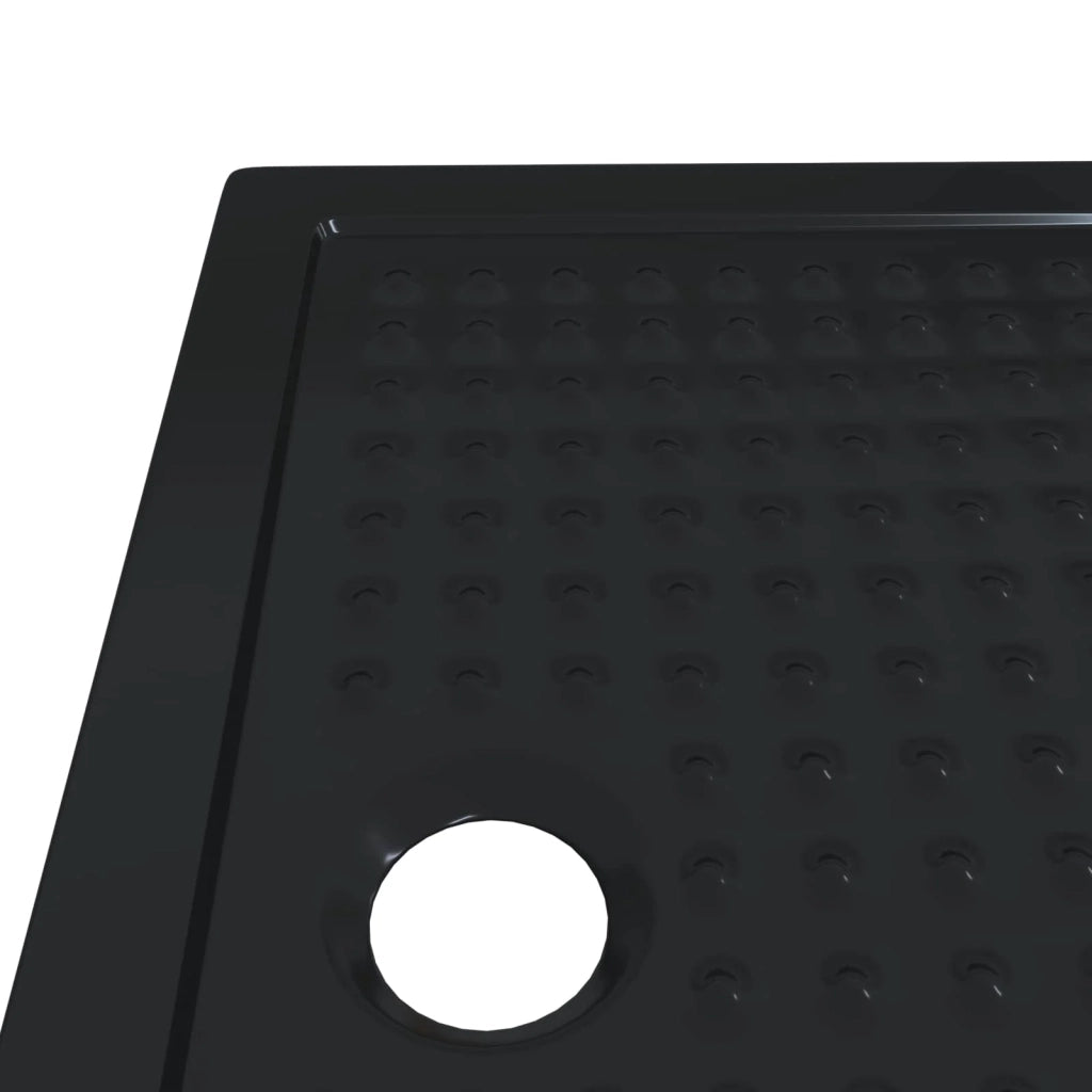 Vassoio base doccia con punti 100 x 70 x 4 cm ABS Nero 42033514