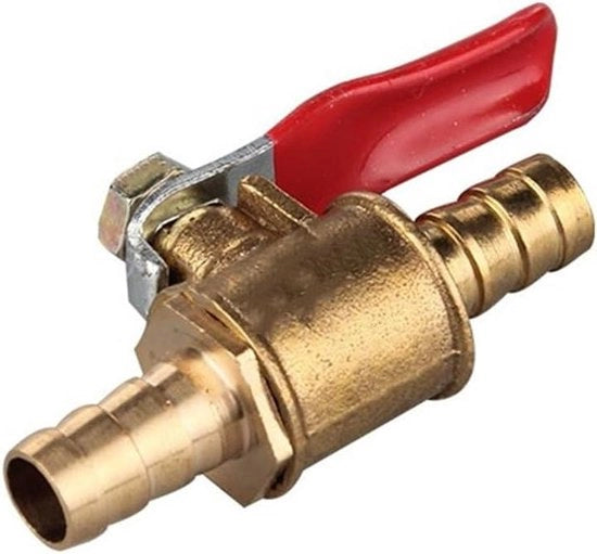 Valvola di irrigazione con maniglia e manopola per tubo 10 mm.