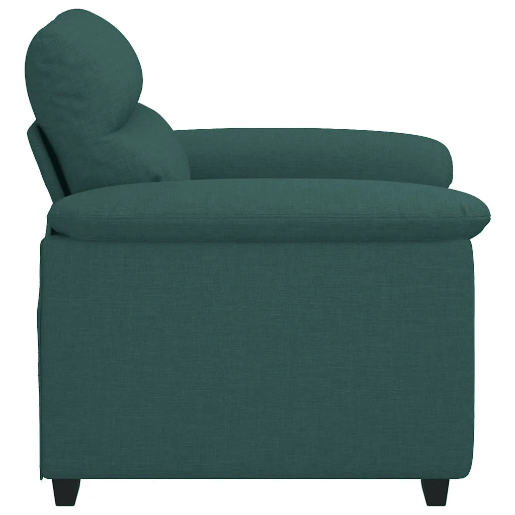 Poltrona Verde Scuro 60 cm in Tessuto